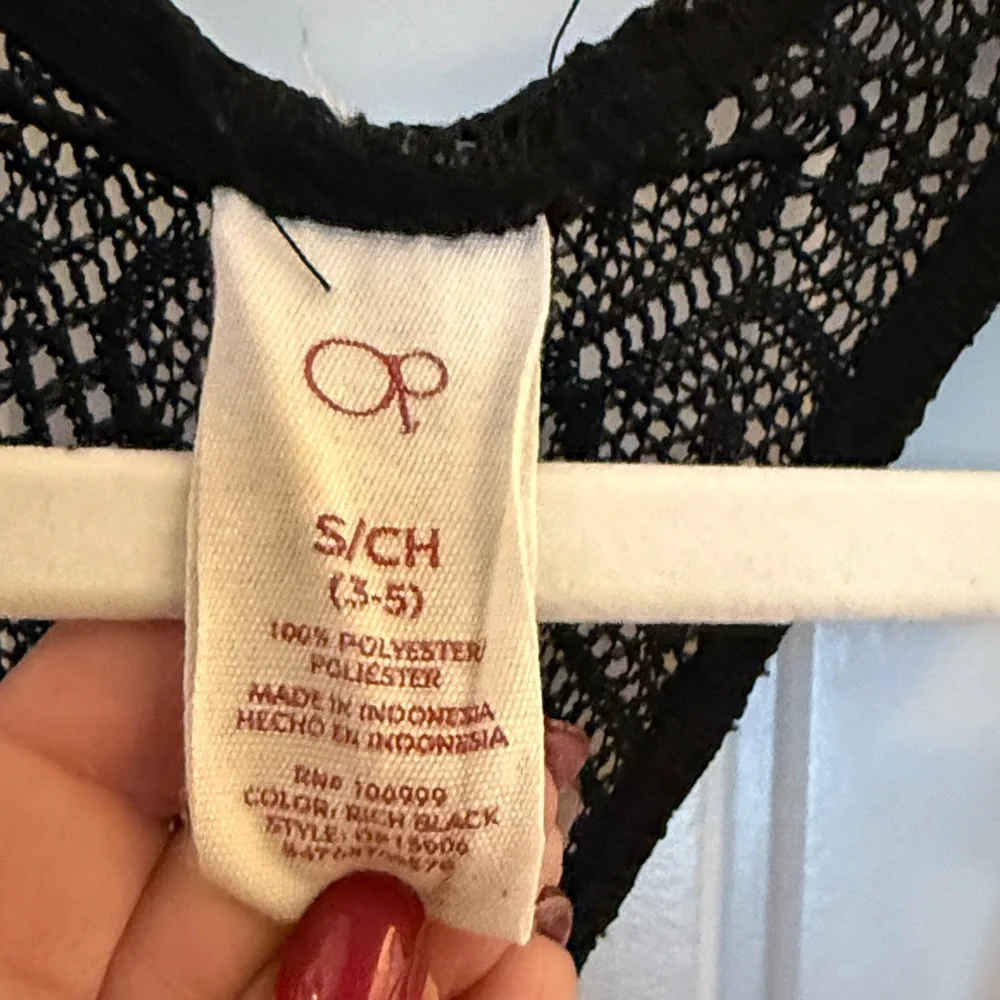 OP Black Lace Swim Coverup (S) - Picture 6 of 7